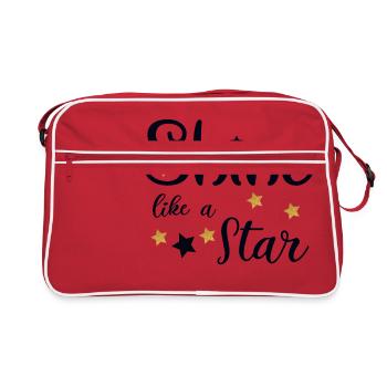 like a star - Sac Retro - rouge/blanc - Devant