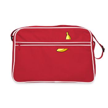 banane - Sac Retro - rouge/blanc - Devant
