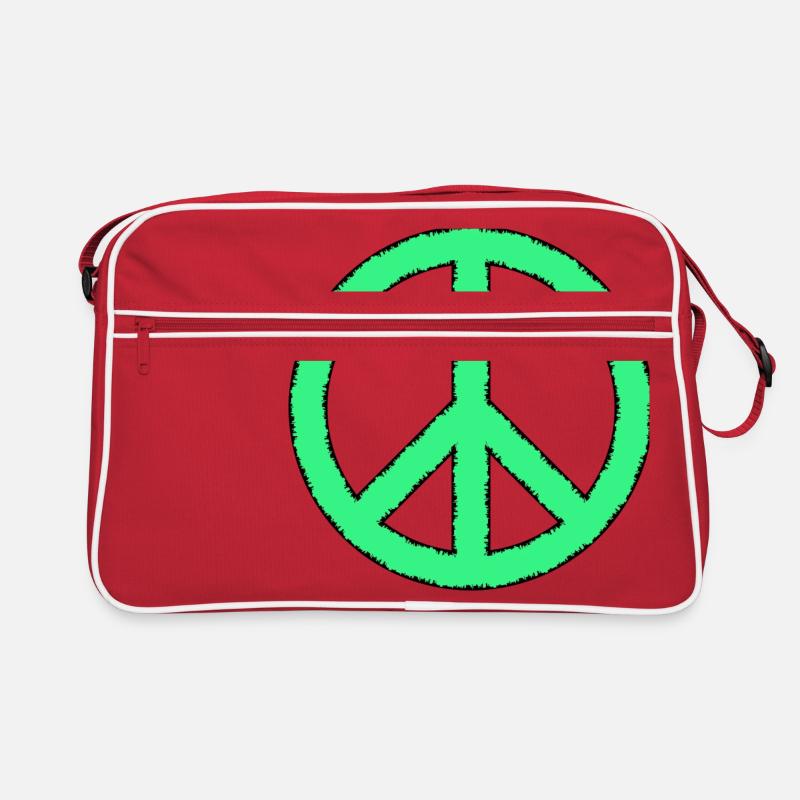 Peacezeichen Retro Tasche