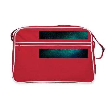 Starry sky turquoise - Retro Bag - red/white - Front