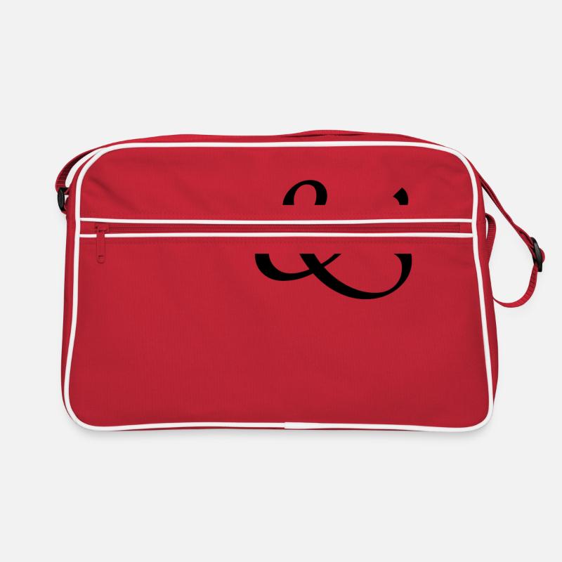 und - Retro Tasche - Rot/Weiß
