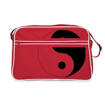 Ying Yang - Retro Bag - red/white - Front