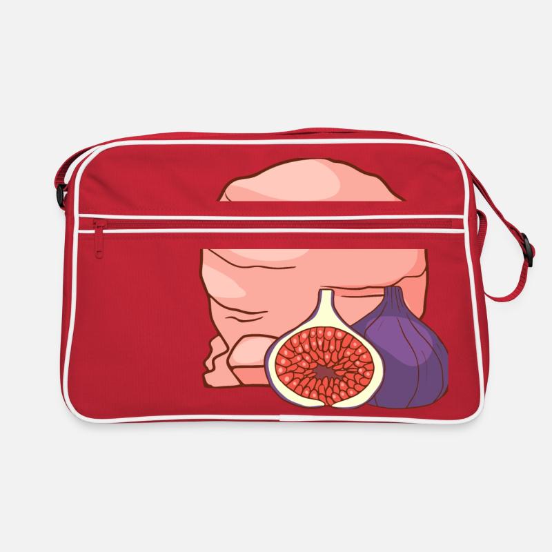 Feigenfrucht Eis Speiseeis Eiskrem Eiscreme Retro Tasche