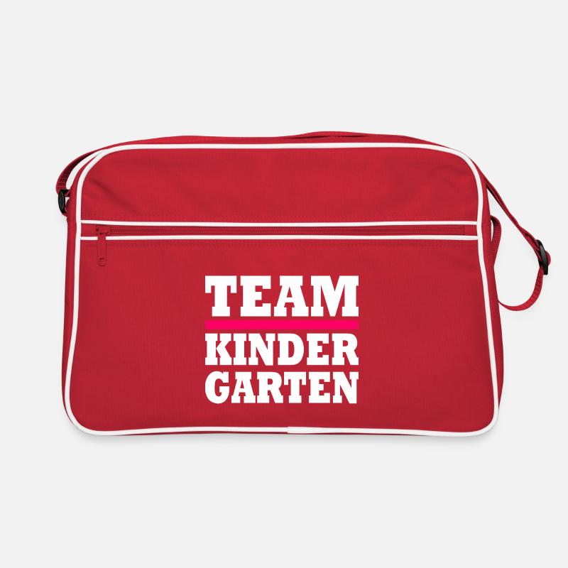 Team kindergarten Retro Tasche
