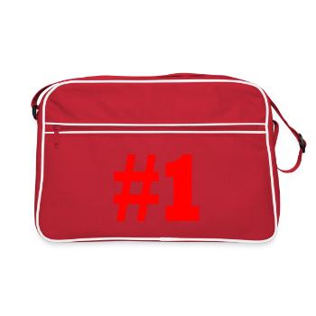 #1 - Sac Retro - rouge/blanc - Devant