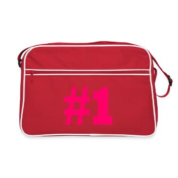 #1 - Sac Retro - rouge/blanc - Devant
