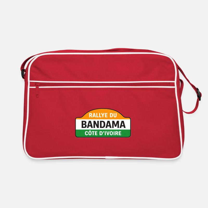 BANDAMA - Sac Retro - rouge/blanc