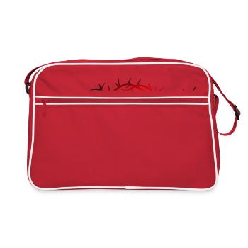 clôture fence bois métallique picked jardin garden8 - Sac Retro - rouge/blanc - Devant