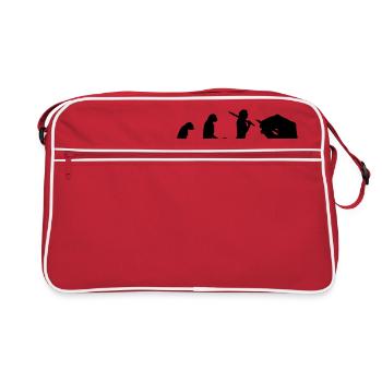 Evolution du développement Progress Artiste homme - Sac Retro - rouge/blanc - Devant