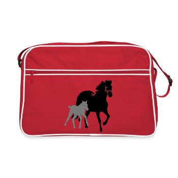 pferde - Sac Retro - rouge/blanc - Devant