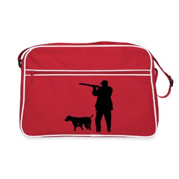 Hunter - Retro Bag - red/white - Front