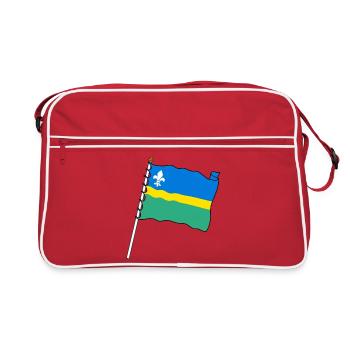 Flag Flevoland the Flevoland province flag - Retro Bag - red/white - Front
