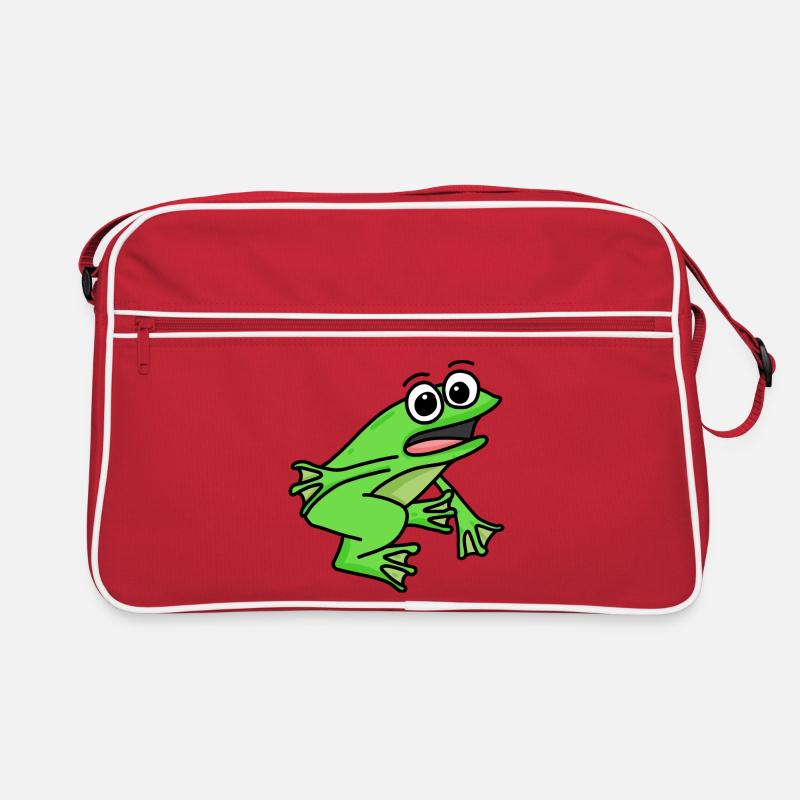 Frosch Motiv Retro Tasche