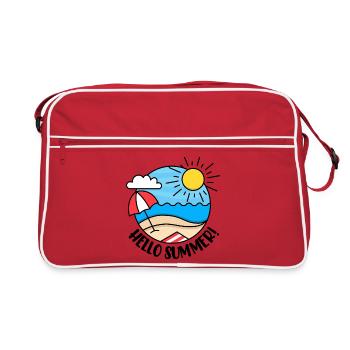 Hello Summer 2 - Retro Bag - red/white - Front