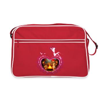 Les aventures étonnantes de la Fée et du Hibou de - Sac Retro - rouge/blanc - Devant