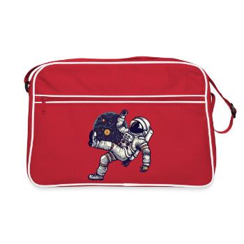 To The Moon - Retro Bag - red/white - Front