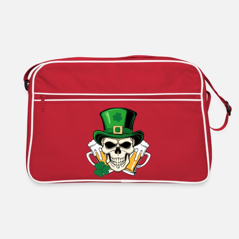 Crâne San Patrick Day Sac Retro