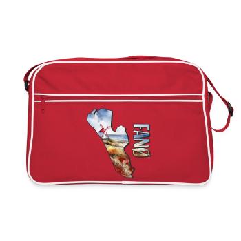 Carte aquarelle Fanø - Sac Retro - rouge/blanc - Devant