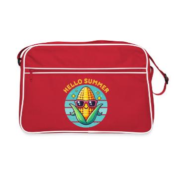 Hello Summer - Retro Bag - red/white - Front