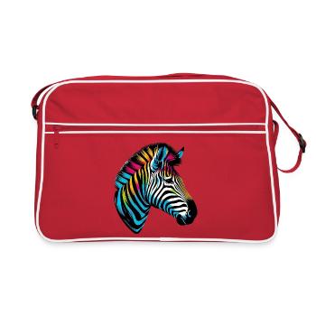 Zebra - Retro Bag - red/white - Front