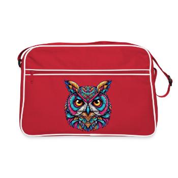 Owl - Retro Bag - red/white - Front