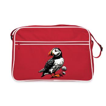 Puffin - Retro Bag - red/white - Front