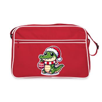 Jolly Crocodile Clemens - Sac Retro - rouge/blanc - Devant
