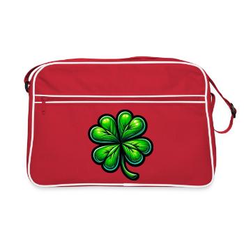 Trèfle à quatre feuilles - Sac Retro - rouge/blanc - Devant