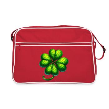 Trèfle à quatre feuilles - Sac Retro - rouge/blanc - Devant