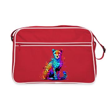 Cheetah - Retro Bag - red/white - Front
