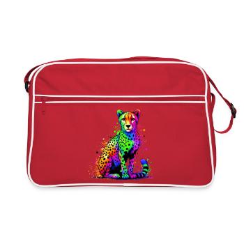 Cheetah - Retro Bag - red/white - Front