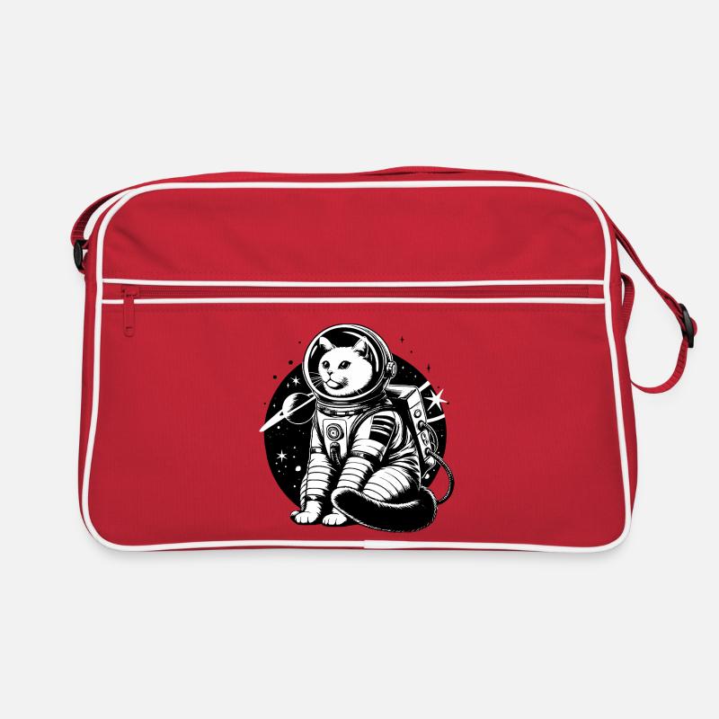 Astronaut Cat Retro Bag