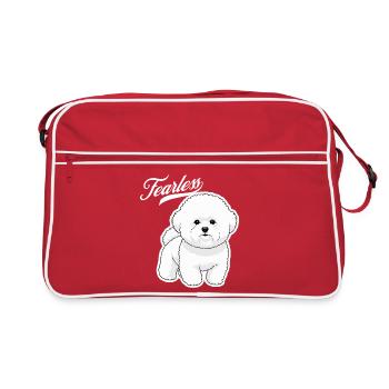 Poodle Courage - Retro Bag - red/white - Front