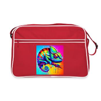 chameleon - Retro Bag - red/white - Front