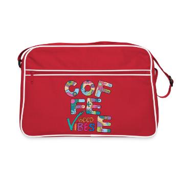 Coffee Vibes - Retro Bag - red/white - Front