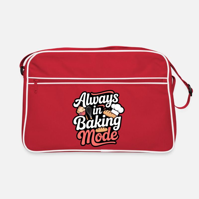 Backmodus Immer Backen Retro Tasche
