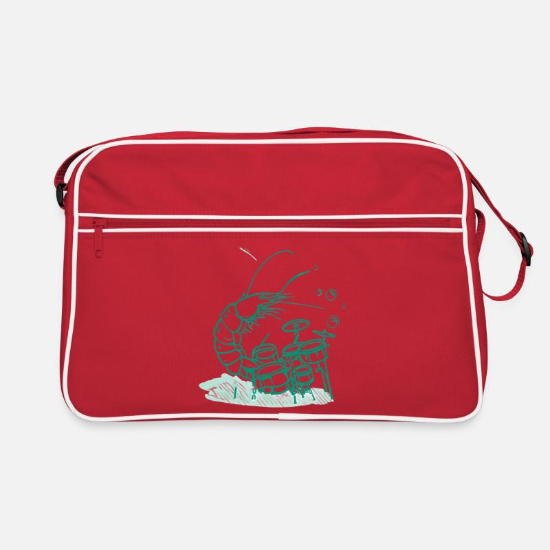 Drums Funny Shrimp Music Gift Retro Bag