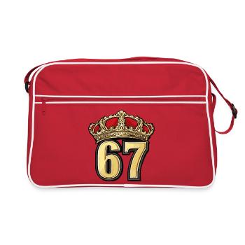 67 Number Krone - Retro Bag - red/white - Front