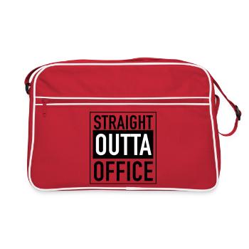 Tout droit sorti du bureau - Sac Retro - rouge/blanc - Devant