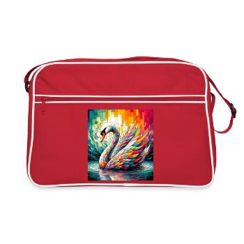 cygne - Sac Retro - rouge/blanc - Devant