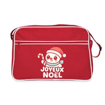 Bonhomme Noel Candy Cane - Sac Retro - rouge/blanc - Devant