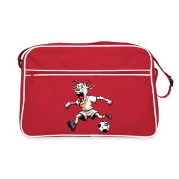 Goat Football - Retro Bag - red/white - Front