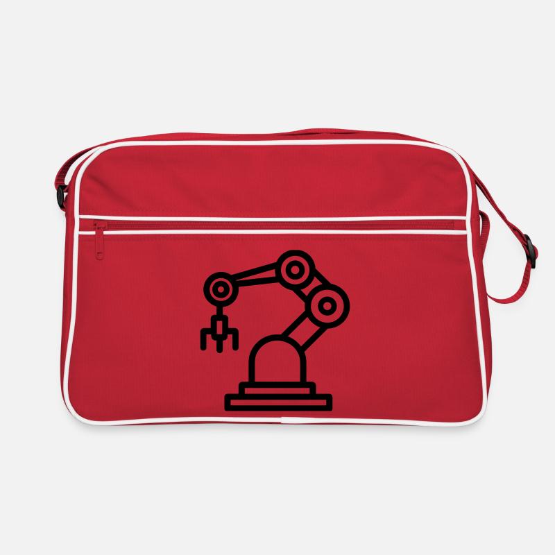 Roboterarm Retro Tasche