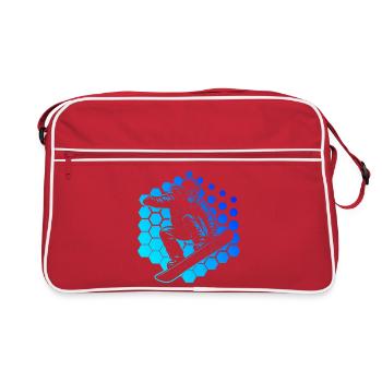 Snowboard style for every occasion - Retro Bag - red/white - Front