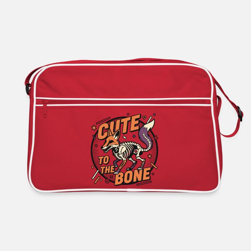 Skelettfuchs: Cute to the Bone Retro Tasche