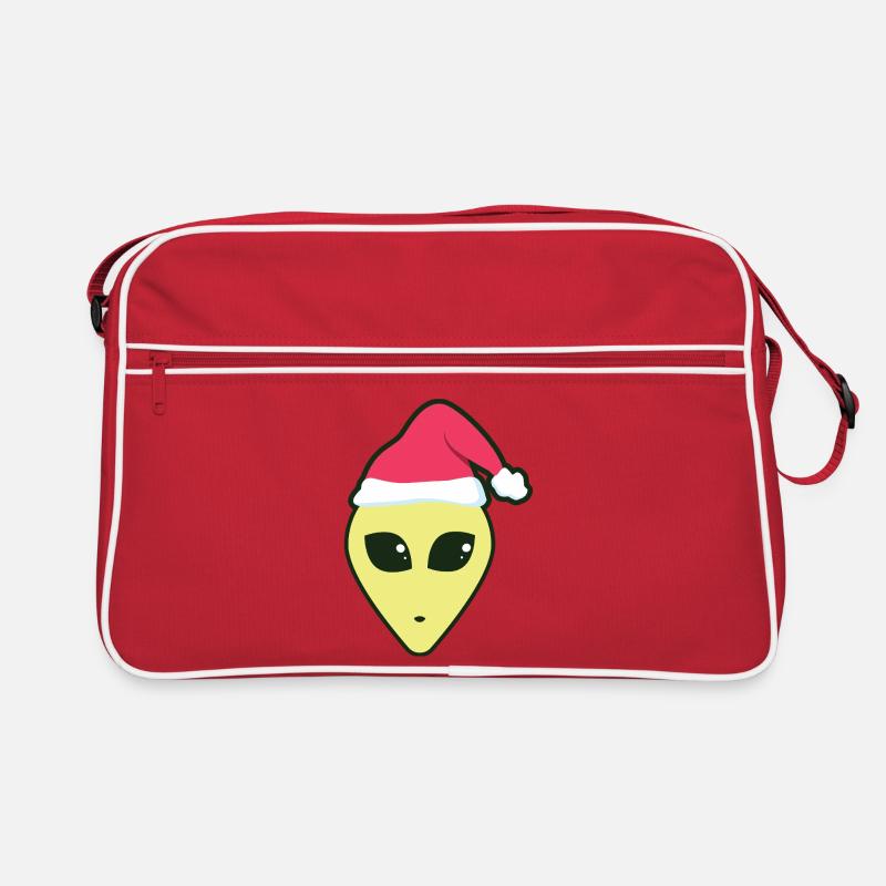alien_santa Retro Tasche