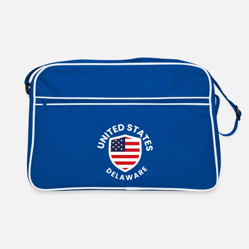 USA Delaware Shield Flag Retro Bag