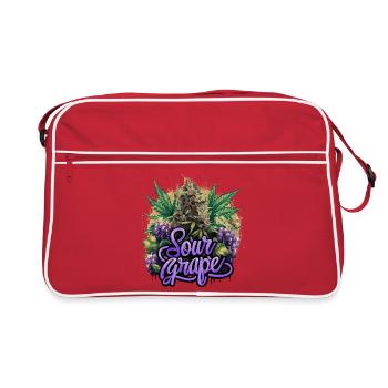 Sour Grape - Retro Tasche - Rot/Weiß - Vorne