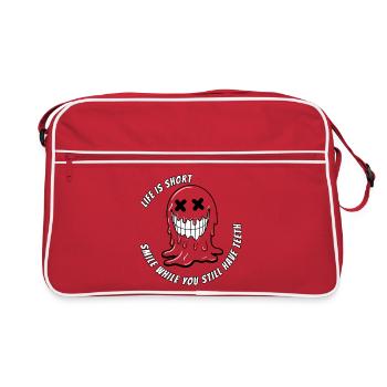 Life & Teeth.TR - Retro Bag - red/white - Front
