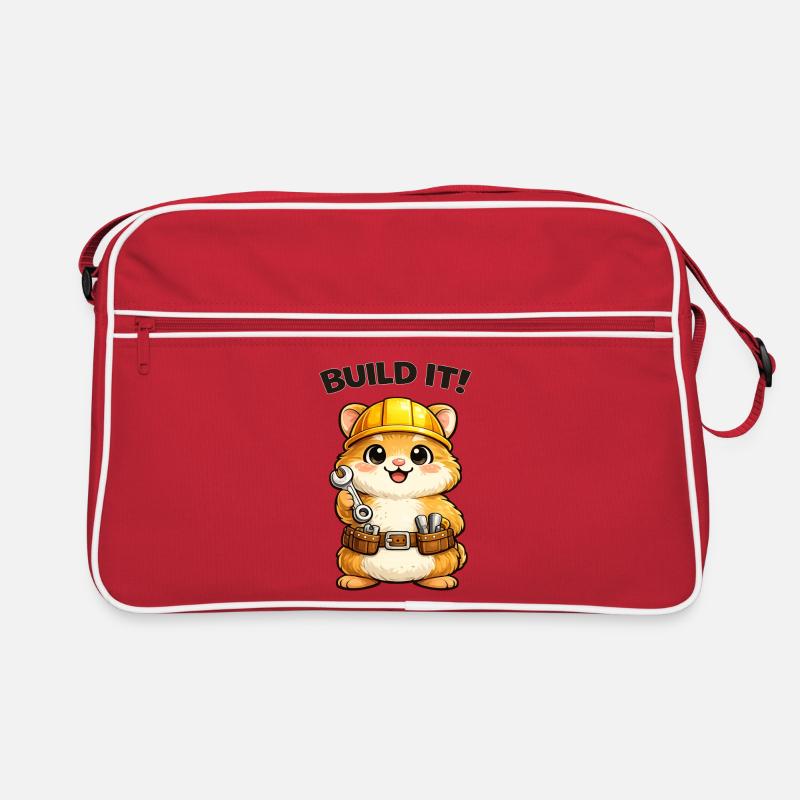 Construction trolley: construction helmet and tools Retro Bag